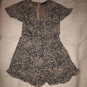 Cheetah Print Romper
